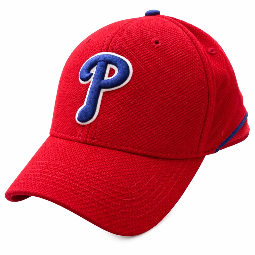 Phillies Cap Hat batting practice performance red… - image 1